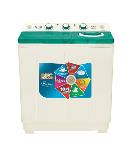GF-1100 Twin Tub Washer & Dryer Machine Crystal Lid
